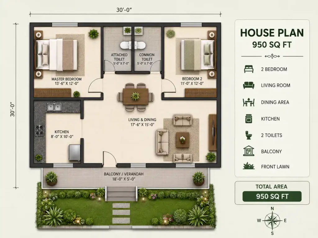 Modern Single Floor House Design